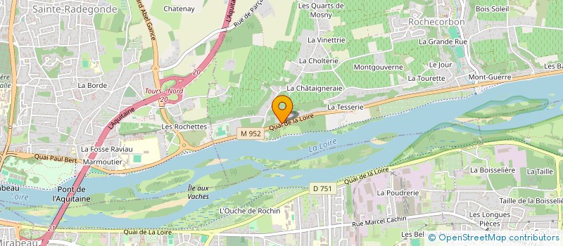 localisation de l'entreprise BERTHOUX IMMOBILIER à ROCHECORBON