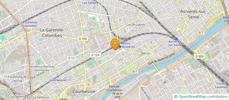 localisation de l'entreprise BERTI-DOCUMENTATION à COURBEVOIE