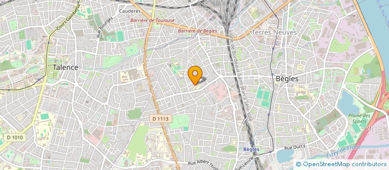 localisation de l'entreprise BERTIC DESIGNS  BEGLES