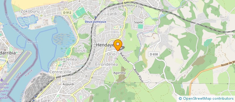 localisation de l'entreprise BERTIERE FABRICE à HENDAYE