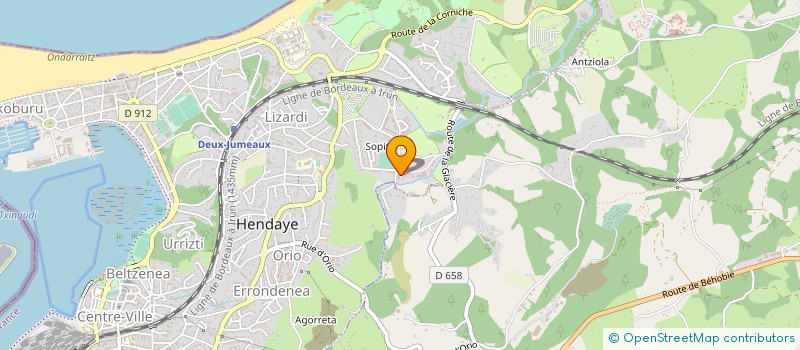 localisation de l'entreprise BERTIERE FRANCOIS à HENDAYE