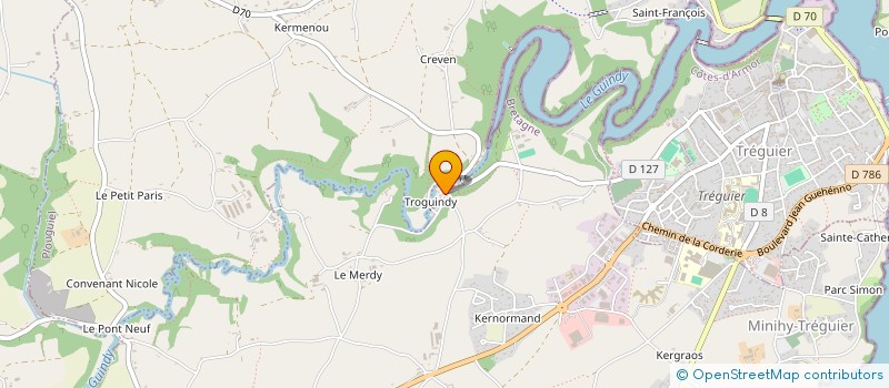 localisation de l'entreprise BERTILLE ET VERONIQUE à PLOUGUIEL