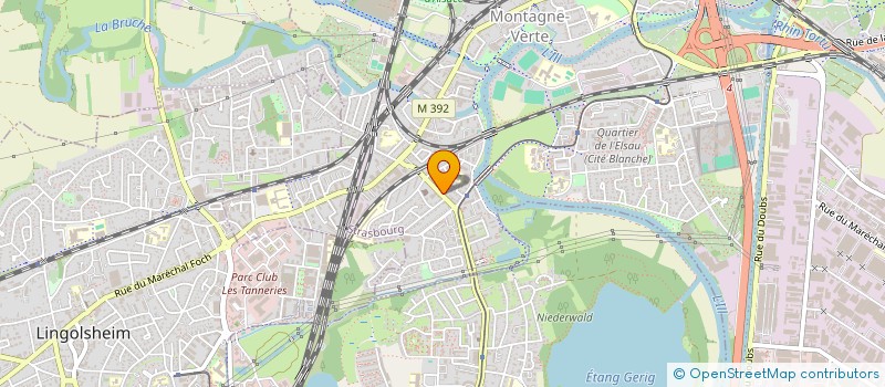 localisation de l'entreprise BERTILLE IMMO  STRASBOURG
