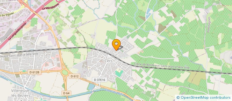 localisation de l'entreprise BERTIN 1 à CERS