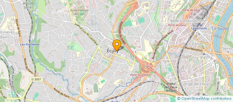 localisation de l'entreprise BERTIN  ECULLY