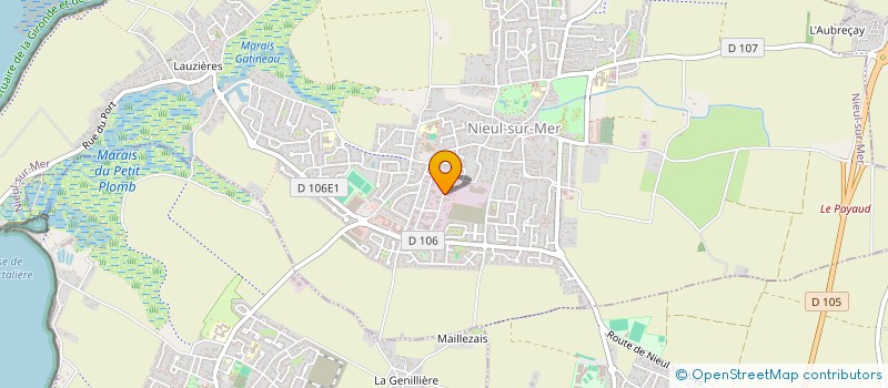 localisation de l'entreprise BERTIN à NIEUL-SUR-MER