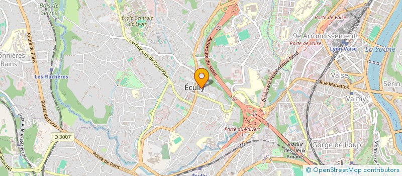 localisation de l'entreprise BERTIN CG  ECULLY