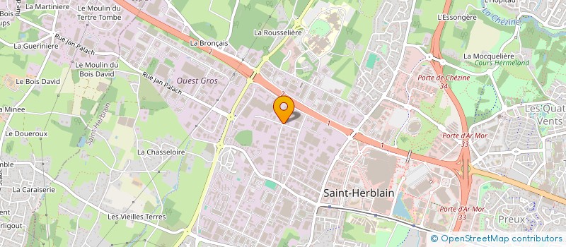 localisation de l'entreprise BERTIN ECHAFAUDAGES à SAINT-HERBLAIN