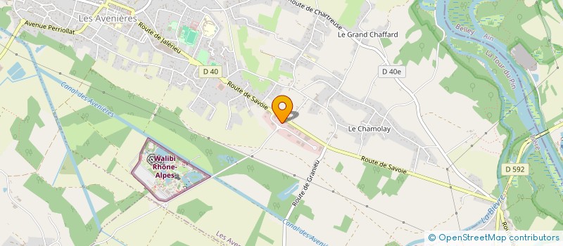 localisation de l'entreprise BERTIN IMMO  LES AVENIERES VEYRINS-THUELLIN