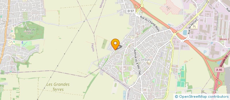 localisation de l'entreprise BERTIN IMMO à CORBAS