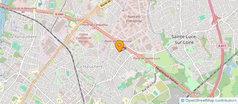 localisation de l'entreprise BERTIN INDUSTRIE à NANTES