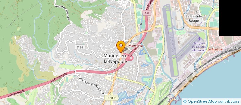localisation de l'entreprise BERTIN LEON ET TESSIER GENEVIEVE à MANDELIEU-LA-NAPOULE