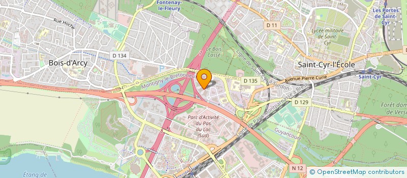 localisation de l'entreprise BERTIN TECHNOLOGIES à MONTIGNY LE BRETONNEUX