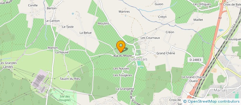 localisation de l'entreprise BERTINERIE  CUBNEZAIS