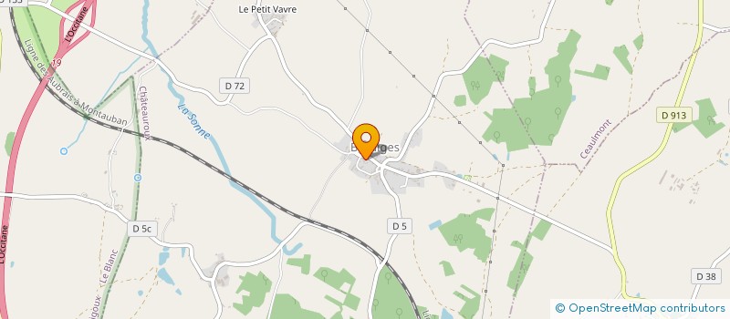 localisation de l'entreprise BERTO à BAZAIGES