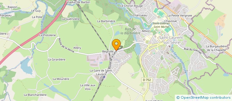 localisation de l'entreprise BERTO GOUPILLE LANDRIAU à SAINT-LAURENT-SUR-SEVRE