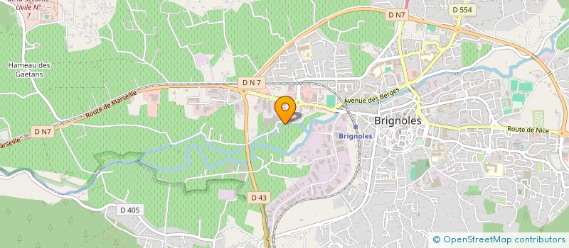 localisation de l'entreprise BERTOBROS  BRIGNOLES