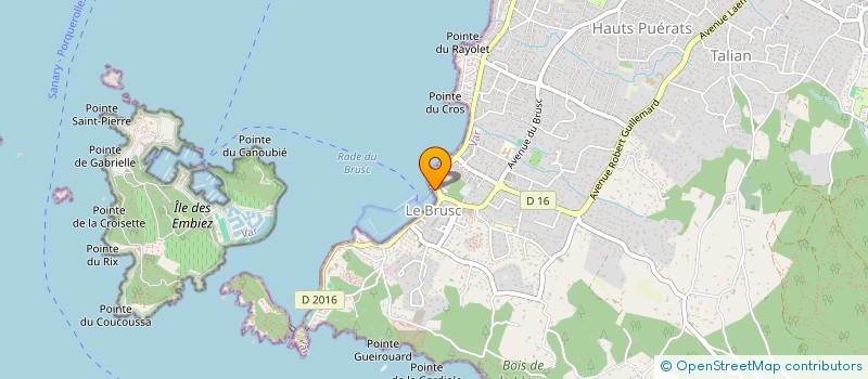 localisation de l'entreprise BERTOM à SIX-FOURS-LES-PLAGES