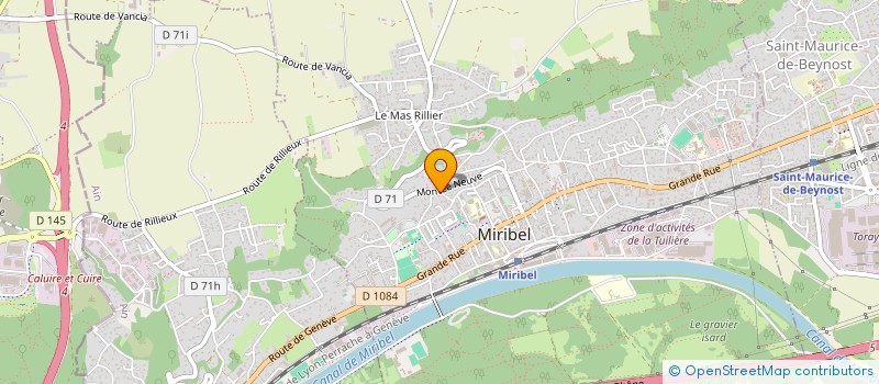 localisation de l'entreprise BERTON IMMO à MIRIBEL