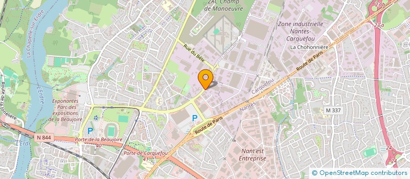 localisation de l'entreprise BERTON LEBOUCHER SARL à NANTES