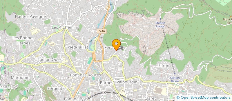 localisation de l'entreprise BERTON - SAORINE  TOULON