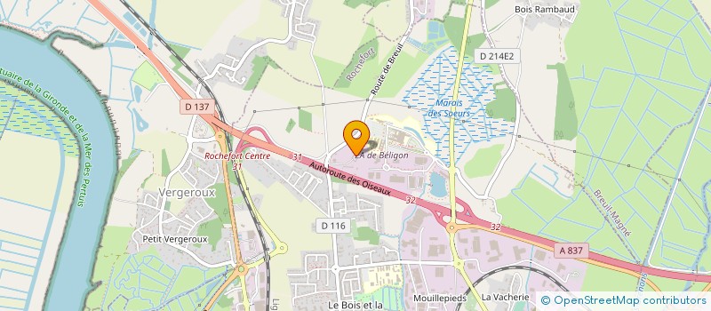 localisation de l'entreprise BERTON SAS à ROCHEFORT