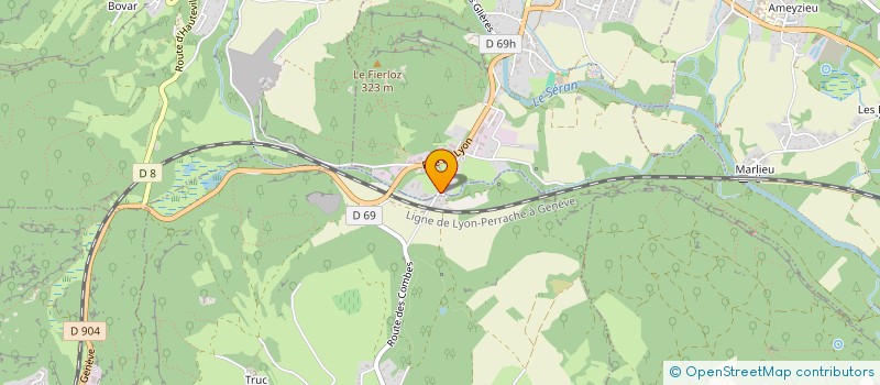 localisation de l'entreprise BERTON TP  ARTEMARE