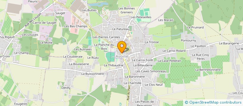 localisation de l'entreprise BERTON18 à AVOINE