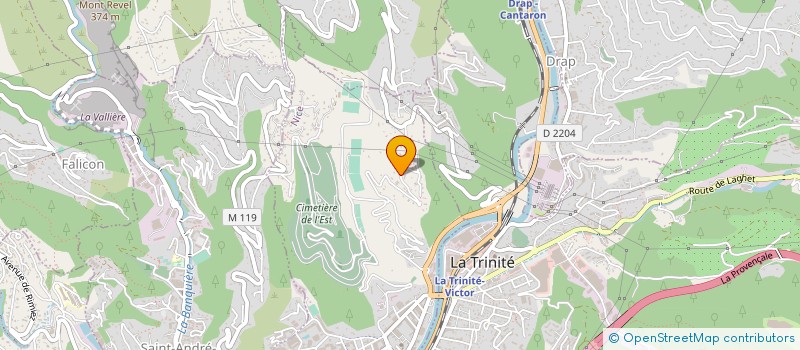 localisation de l'entreprise BERTONCINI FRERES à NICE