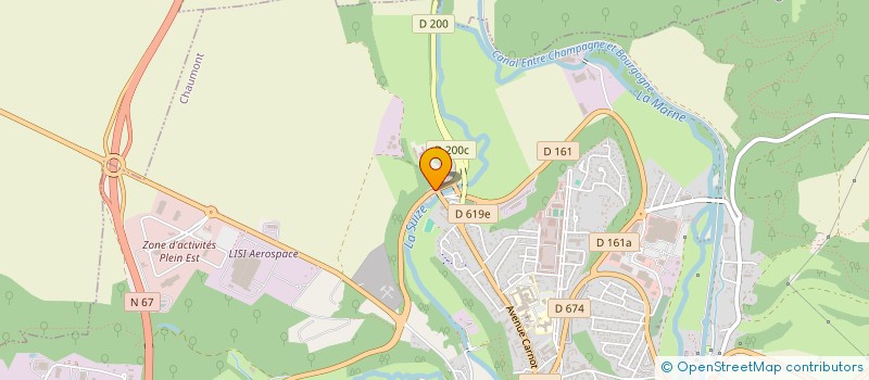 localisation de l'entreprise BERTOZZI SABIANI à CHAUMONT