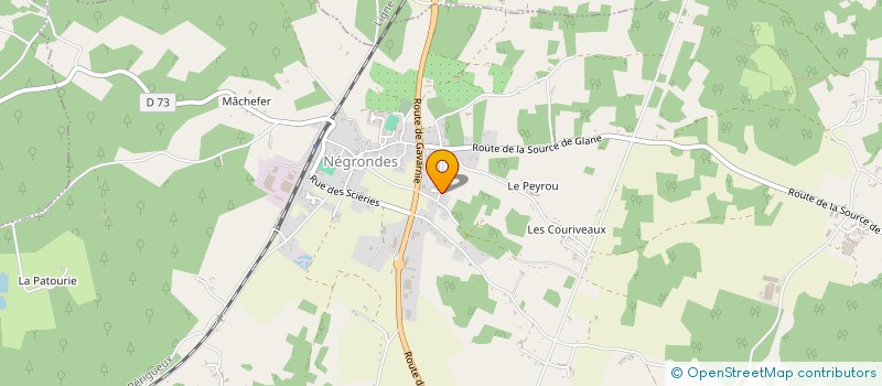 localisation de l'entreprise BERTPAUL  NEGRONDES