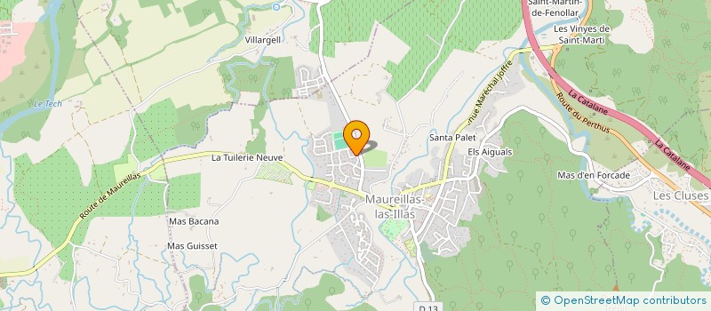 localisation de l'entreprise BERTRAN  MAUREILLAS-LAS-ILLAS