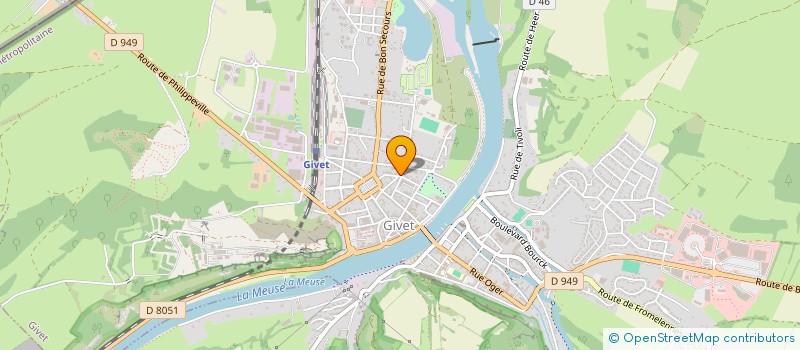 localisation de l'entreprise BERTRAND  GIVET