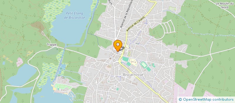 localisation de l'entreprise BERTRAND  BISCARROSSE