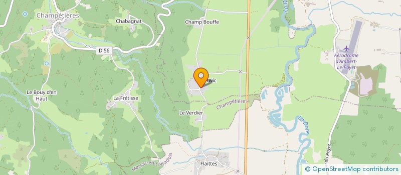 localisation de l'entreprise BERTRAND  SAINT-FERREOL-DES-COTES