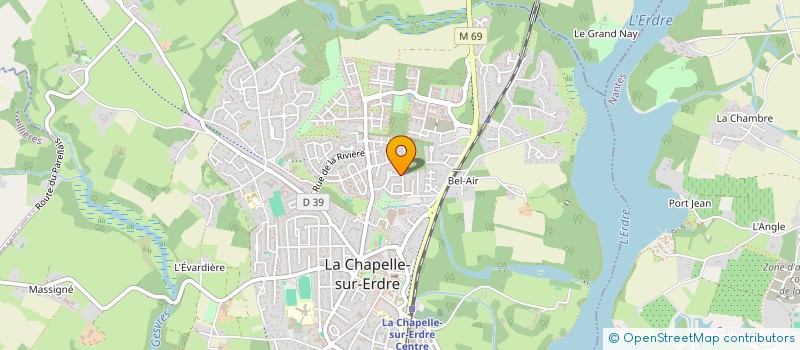 localisation de l'entreprise BERTRAND à LA CHAPELLE-SUR-ERDRE