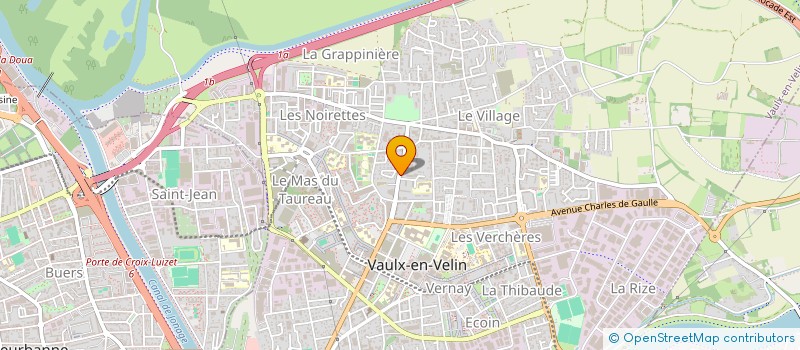 localisation de l'entreprise BERTRAND CALORE SOCIETE CIVILE PROFESSIONNELLE DE VETERINAIRES  VAULX-EN-VELIN