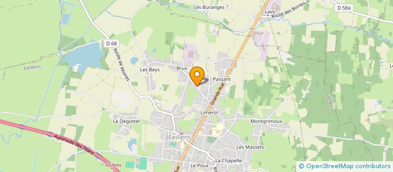 localisation de l'entreprise BERTRAND CHAMBARD à FEILLENS