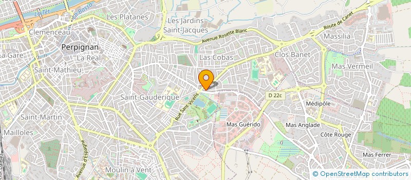 localisation de l'entreprise BERTRAND CHAPY  PERPIGNAN