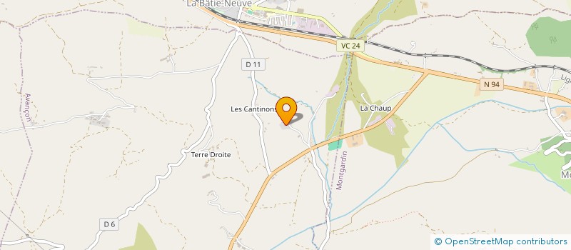 localisation de l'entreprise BERTRAND CHARPENTE  AVANCON