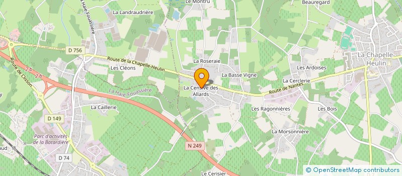 localisation de l'entreprise BERTRAND CHEDEVILLE à LA CHAPELLE-HEULIN