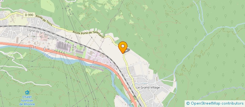 localisation de l'entreprise BERTRAND CHRISTIAN ELECTICITE GENERALE  TOURS-EN-SAVOIE