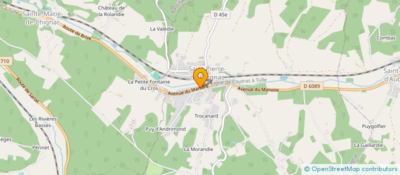 localisation de l'entreprise BERTRAND CIRON, CHARLOTTE CIRON ET PAULINE MONBORGNE  SAINT-PIERRE-DE-CHIGNAC