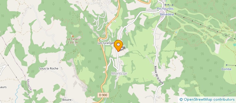 localisation de l'entreprise BERTRAND/DULAC LMNP  MONTCLAR