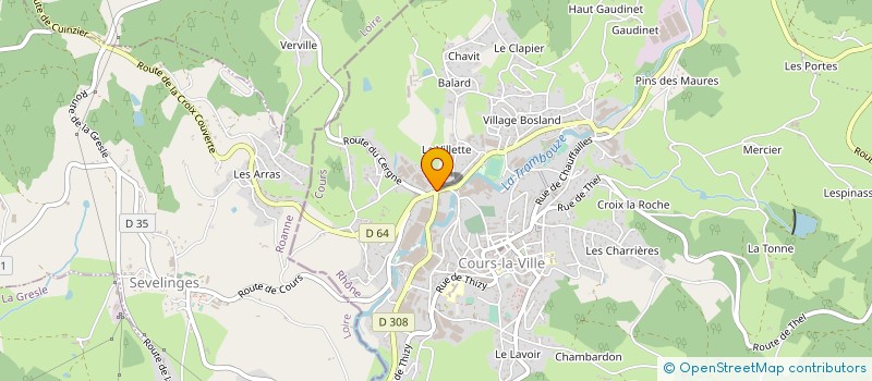 localisation de l'entreprise BERTRAND DURON CONSTRUCTEUR à COURS