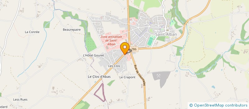 localisation de l'entreprise BERTRAND ENTRETIEN à SAINT-ALBAN