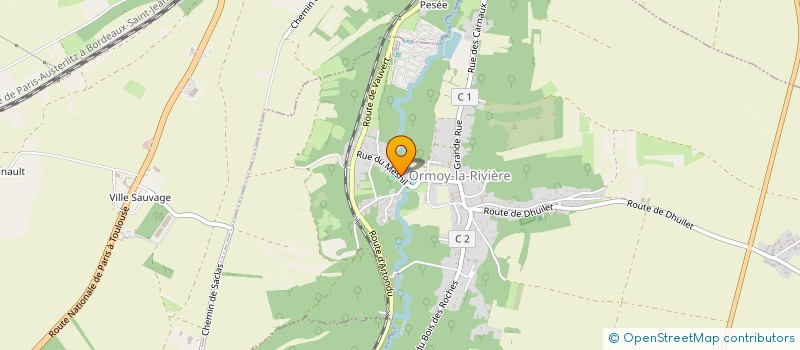 localisation de l'entreprise BERTRAND ESPACES VERTS  ORMOY-LA-RIVIERE