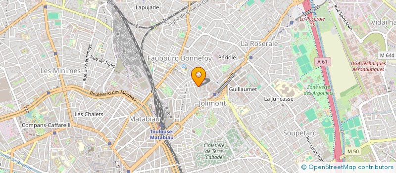 localisation de l'entreprise BERTRAND ET BARRAU  TOULOUSE