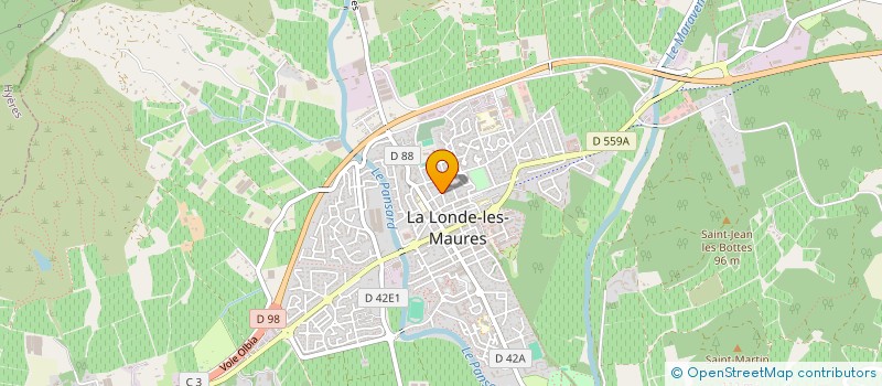 localisation de l'entreprise BERTRAND ET MARIE  LA LONDE LES MAURES