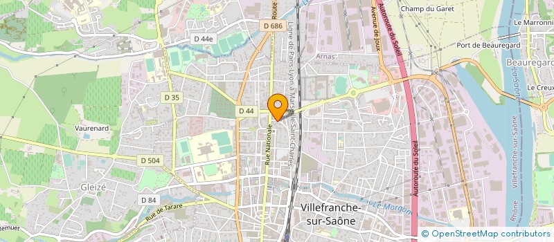 localisation de l'entreprise BERTRAND FINANCES  VILLEFRANCHE-SUR-SAONE